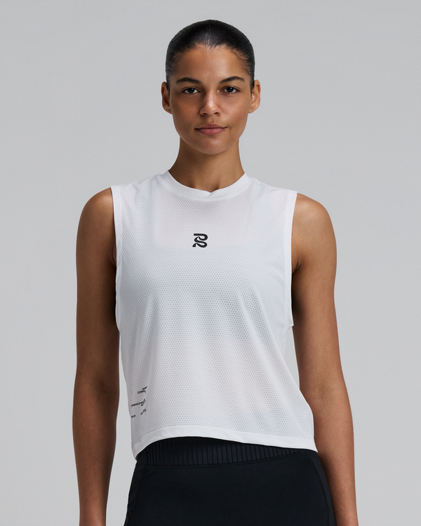 Women's Micromesh™ Run Tank - White