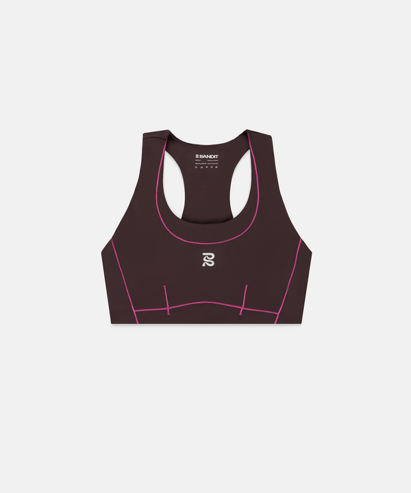 Women's Vanisher™ Pop Stitch™ Arco Run Bra - Espresso