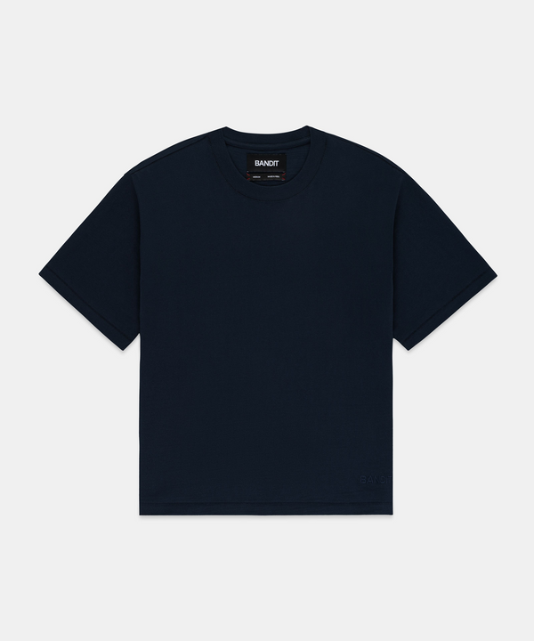 Unisex Heavyweight Cotton Box Tee - NY Navy