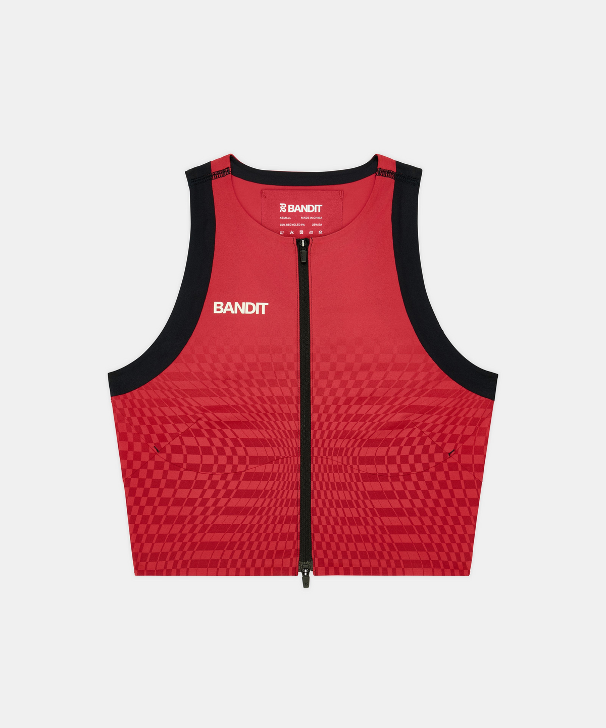Women's Adapto™ 2-Way Zip Race Crop - Oxide Red