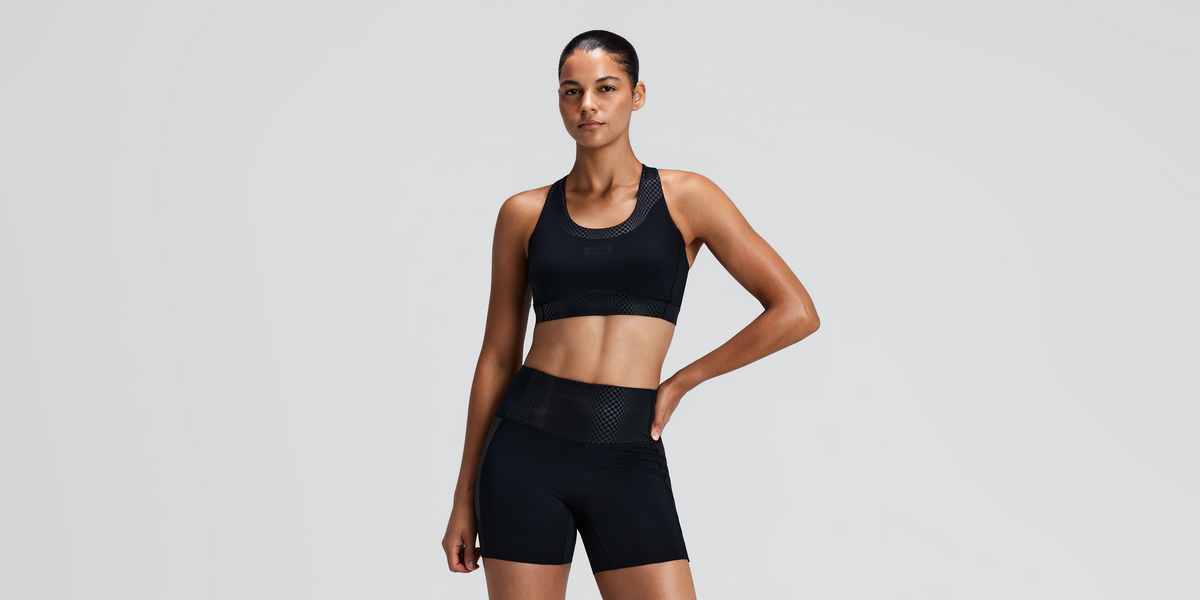 Women's Stamina-V™ Threshold Run Bra - Black