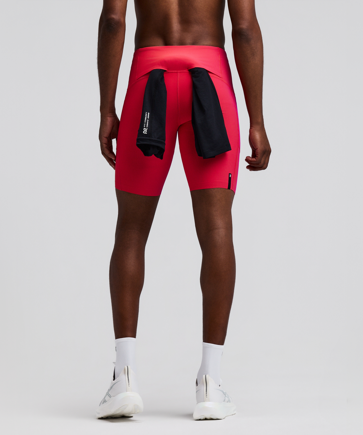 Men's Striped Cadence™ Half Tights - Poppy / Azalea