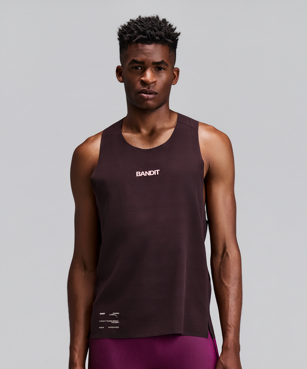 Men's CoolGrid™ Training Singlet with Flopack™ - Espresso