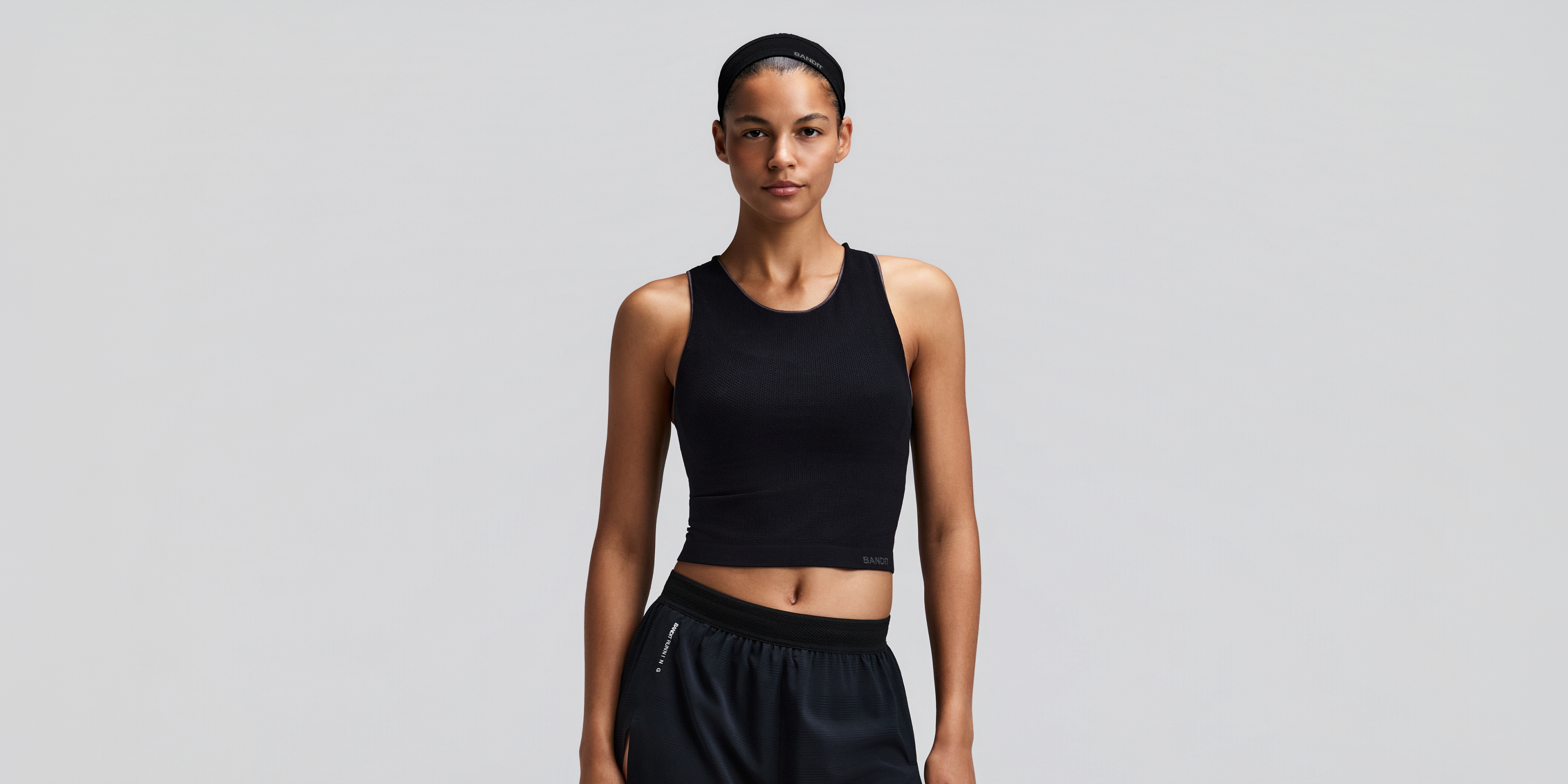 Women's StretchKnit™ Pop Stitch™ Run Tank - Black