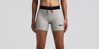 Thumbnail of Women's Striped Cadence™ 5" Compression Shorts - Plaster / Slate