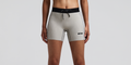 Thumbnail of Women's Striped Cadence™ 5" Compression Shorts - Plaster / Slate