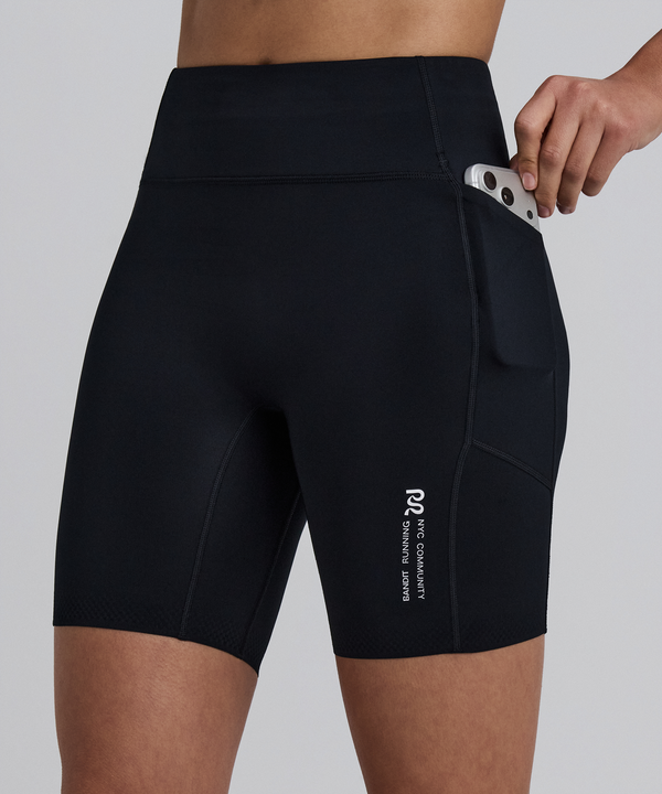 Women's Stamina-V™ High Waist 7" Compression Short - Black
