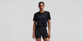 Thumbnail of Women's Micromesh™ Cropped Run Tee - Black