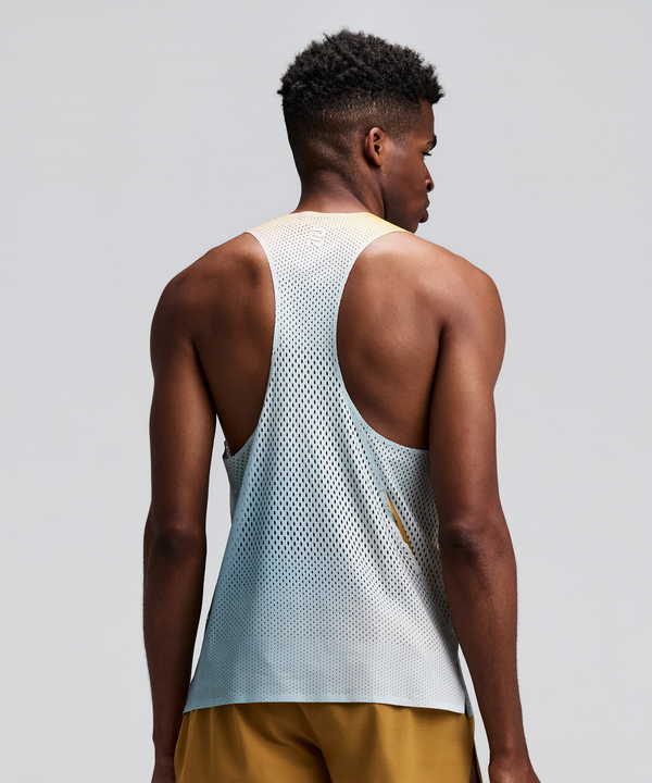Men's Shredder™ Race Singlet with Flopack™ - Lagoon Multi