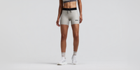 Thumbnail of Women's Striped Cadence™ 5" Compression Shorts - Plaster / Slate