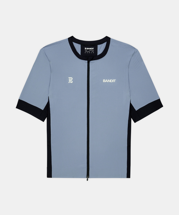 Men's GeoMesh™ 2-Way Zip Race Top - Steel Horizon