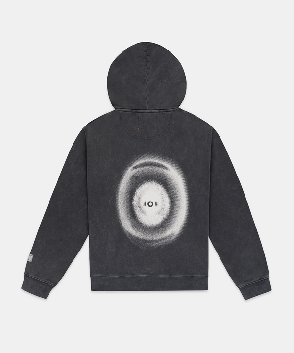 Unisex Chroma Wash Cropped Hoodie - Introspection Anthracite