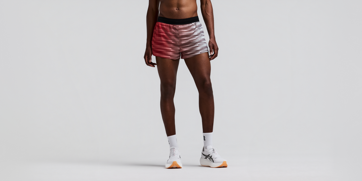 Men's CoolGrid™ 3" Split Short - Poppy Multi