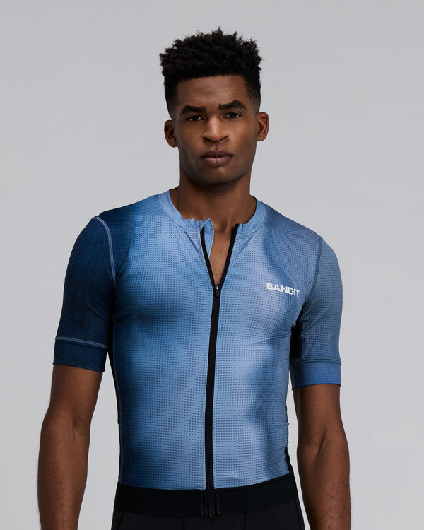 Men's GeoMesh™ Race Top - Tranquil Blue