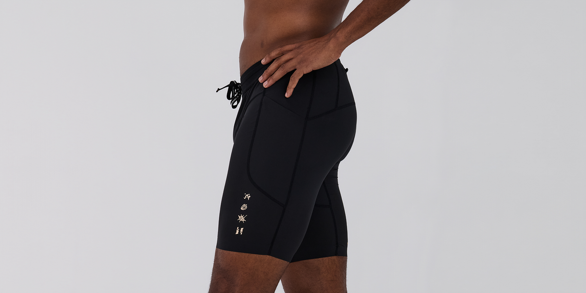 Men's SoLite™ 5 Pocket Half Tights - Black