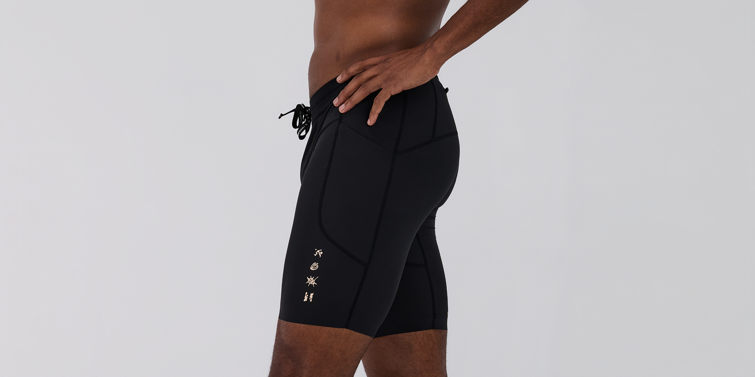 Men's SoLite™ 5 Pocket Half Tights - Black