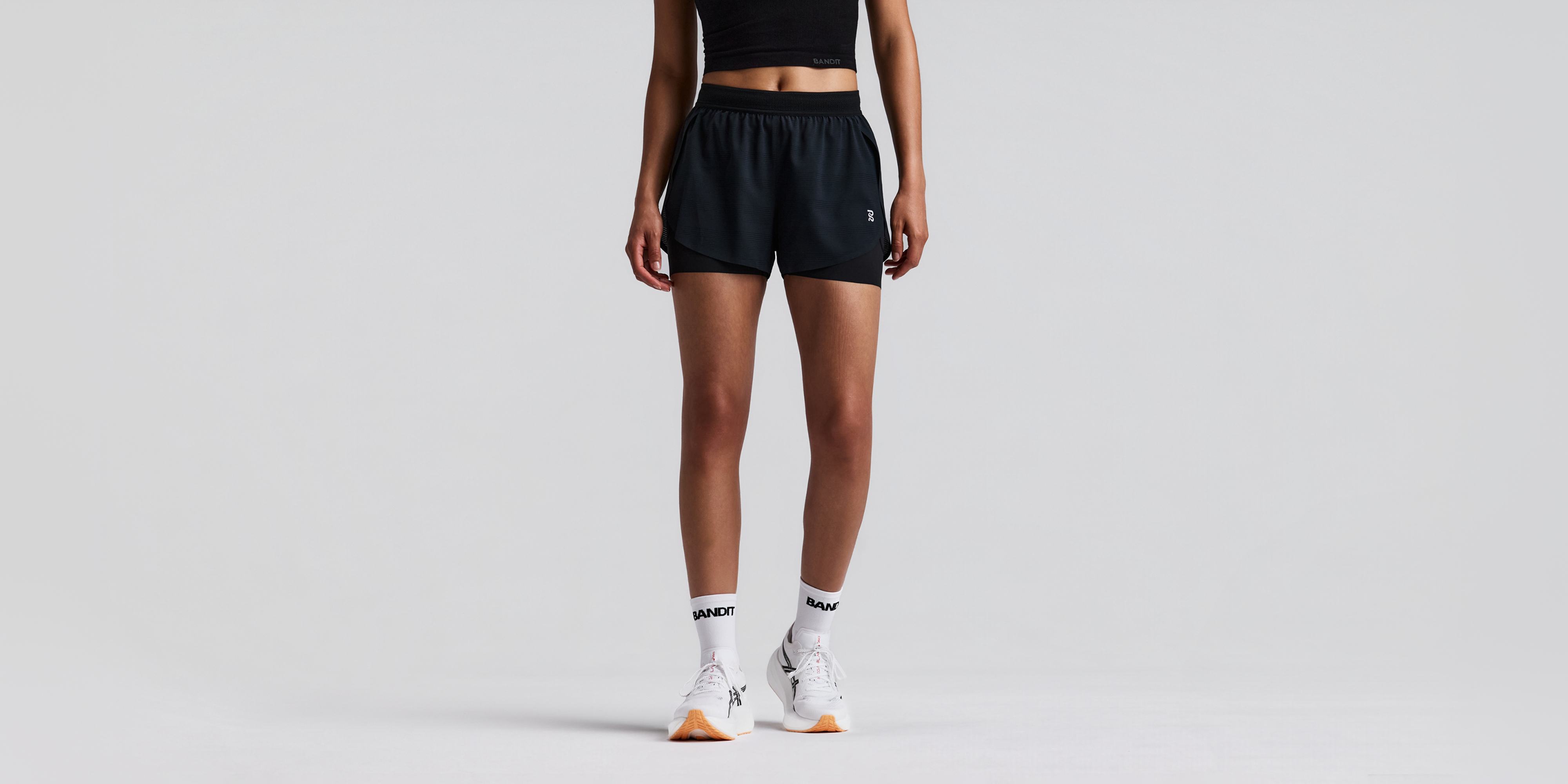 Women's CoolGrid™ 2-in-1 Run Shorts - Black