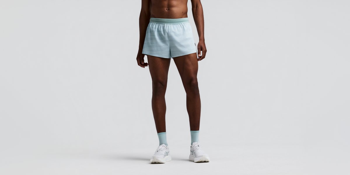 Men's CoolGrid™ 3" Split Short - Uneven Gradient - Lagoon / Mist