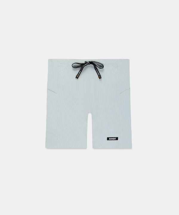 Men's Striped Cadence™ Quarter Tights - Mist / Lagoon