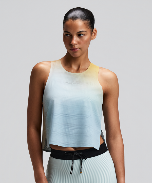 Women's CoolGrid™ Race Singlet - Lagoon Multi