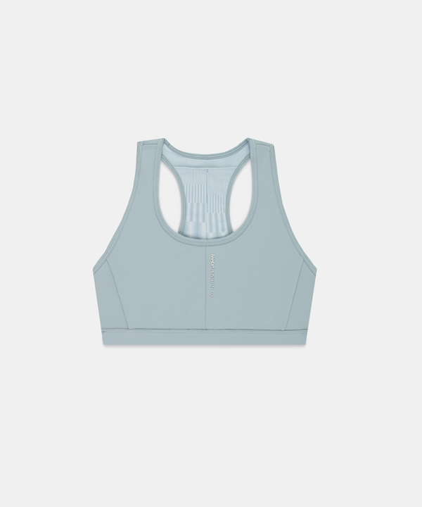 Women's Vanisher™ Reverso™ Scoop Neck Run Bra - Growing Grid - Lagoon / Mist