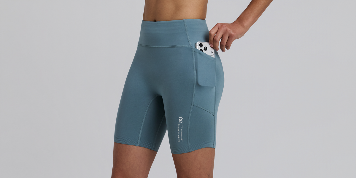 Women's Stamina-V™ High Waist 7" Compression Short - Tranquil Blue