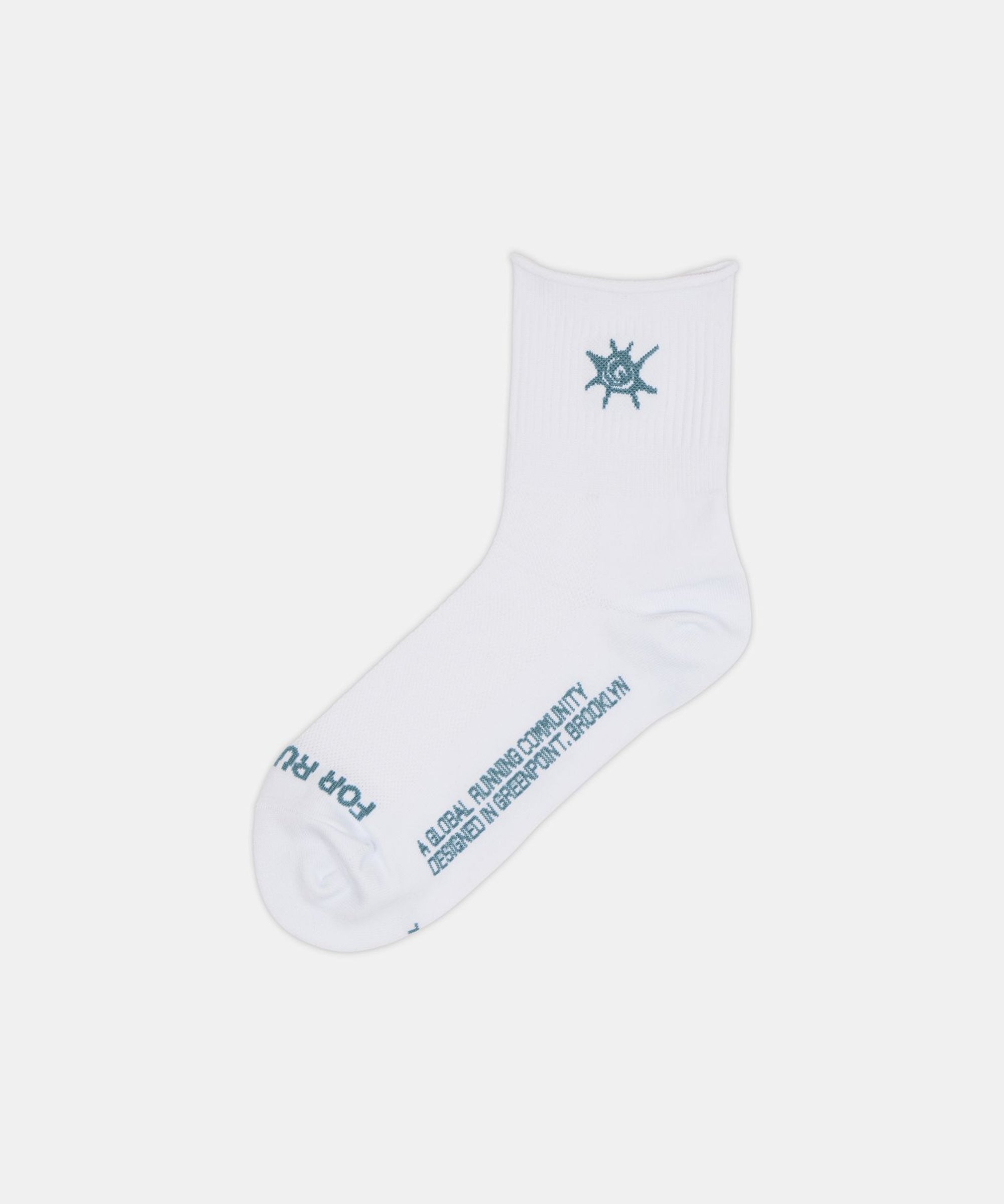 Lite Run™ Ribbed Quarter Socks - Tranquil Blue (2 Pack)