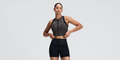 Thumbnail of Women's Adapto™ 2-Way Zip Race Crop - Melted Marble Cocoa / Black