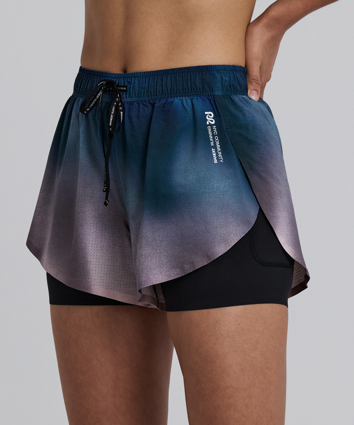 Women's Vento™ 2-in-1 Run Short - Flow State Aegean Multi