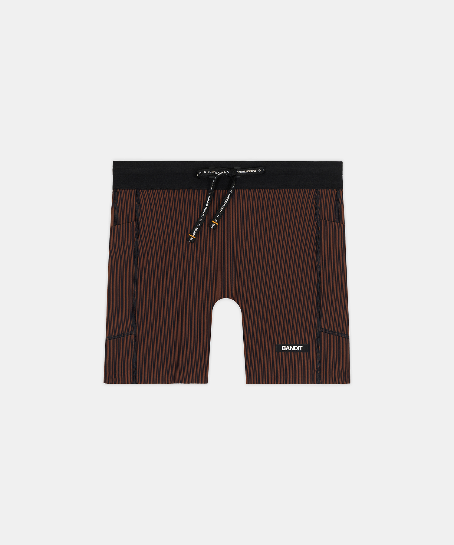 Women's Striped Cadence™ 5" Compression Shorts - Cacao / Black