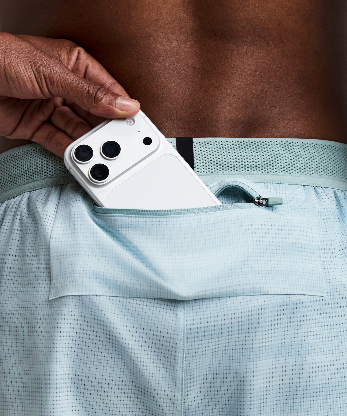 Men's CoolGrid™ 3" Split Short - Uneven Gradient - Lagoon / Mist