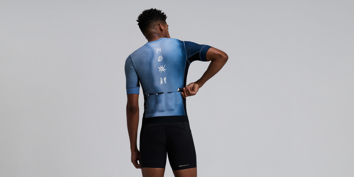 Men's GeoMesh™ Race Top - Tranquil Blue