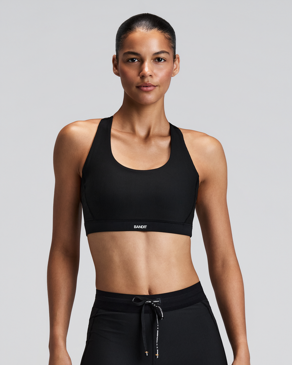 Women's Cadence™ Scoop Neck Run Bra - Black