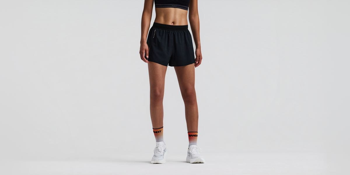 Women's CoolGrid™ 3" Split Shorts - Black