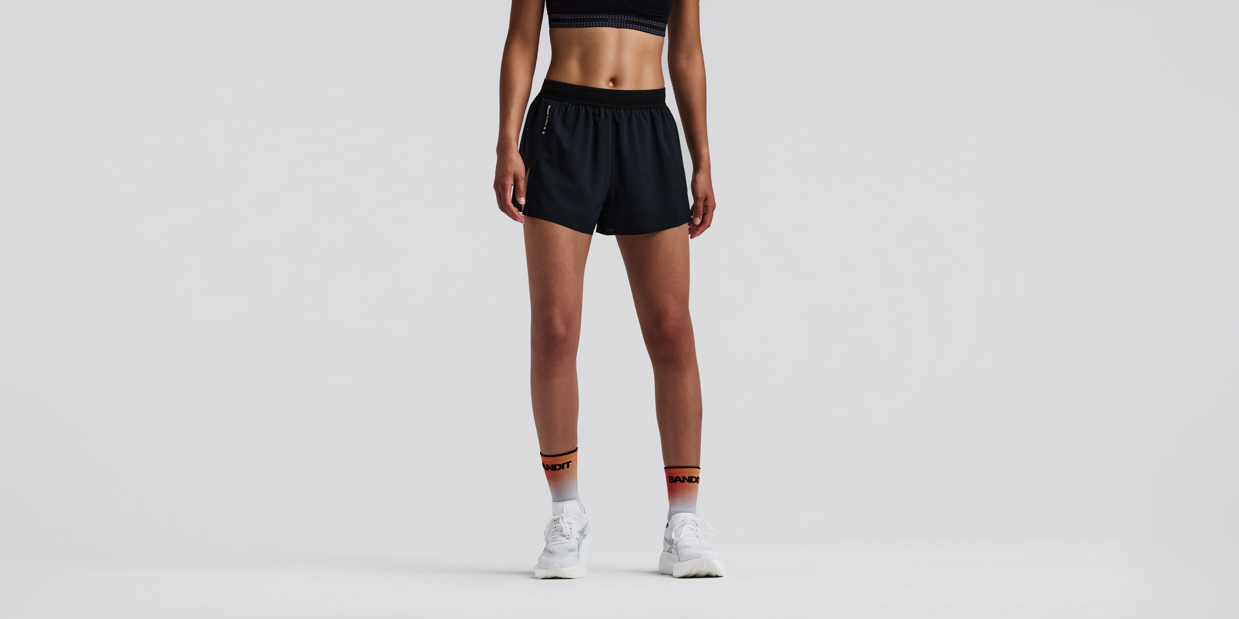 Women's CoolGrid™ 3" Split Shorts - Black