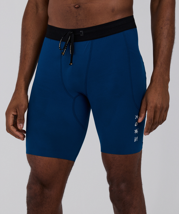 Men's SoLite™ 5 Pocket Half Tights - Ink Blue