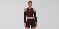 Thumbnail of Striped Cadence™ Compression Sleeves - Cacao / Black