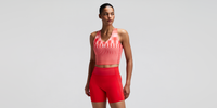 Thumbnail of Women's Vanisher™ V-Neck Race Crop - Growing Grid - Poppy