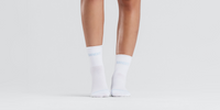 Thumbnail of Lite Run™ Ribbed Quarter Sock - White with Pavilion Blue (2 Pack)