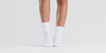 Thumbnail of Lite Run™ Ribbed Quarter Sock - White with Pavilion Blue (2 Pack)