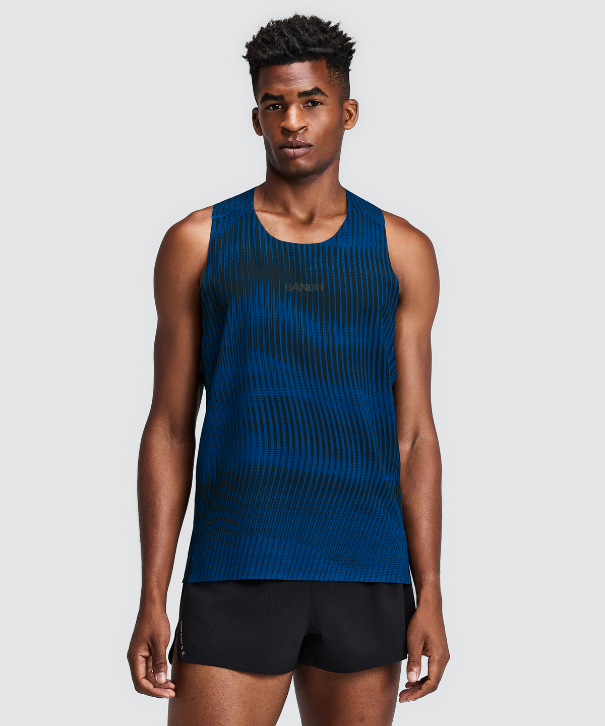 Men's CoolGrid™ Distance Singlet with Flopack™ - Bauhaus Blue