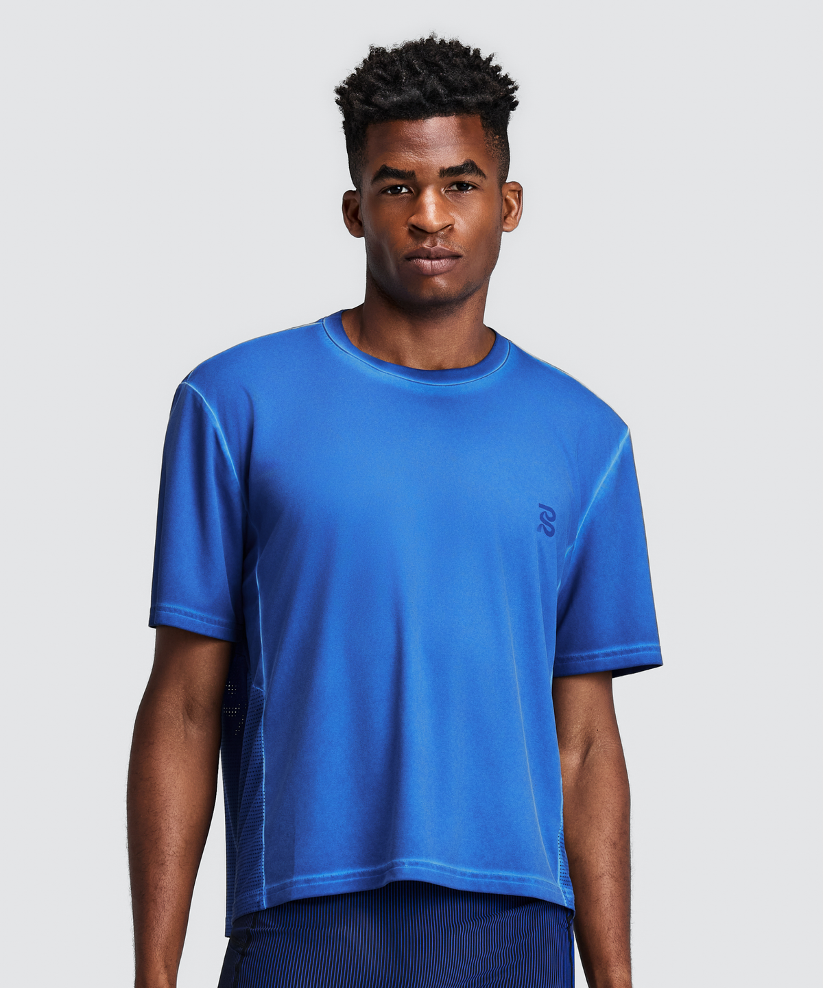 Men's FrioSoft™ Perforated Box Tee - Bauhaus Blue