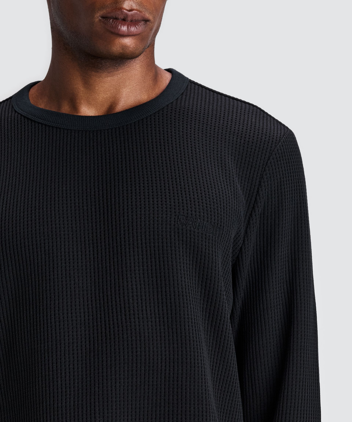 Men's Polartec® Waffle Long Sleeve - Black