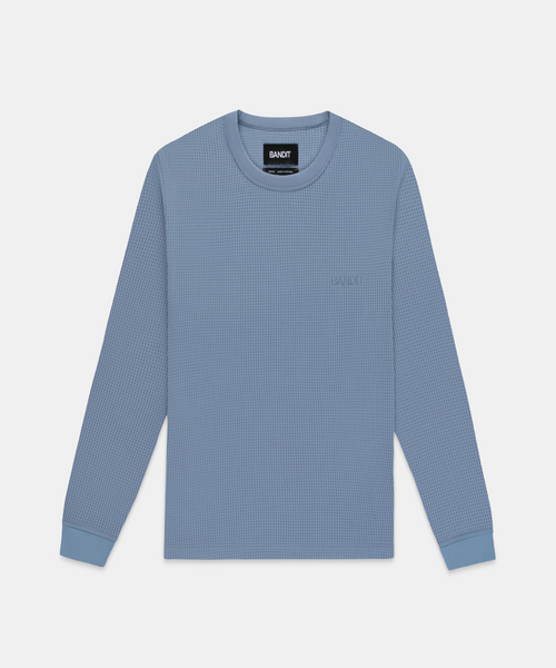 Men's Polartec® Waffle Long Sleeve - Steel Horizon