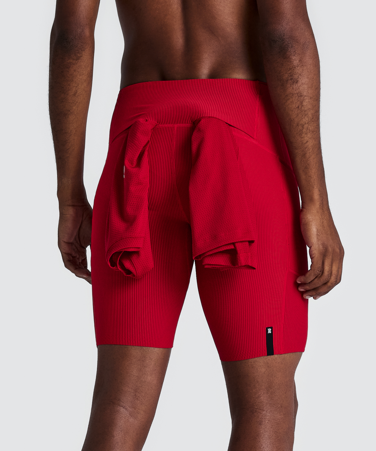 Men's Striped Cadence™ Half Tights - Oxide Red / Signal Red