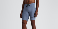 Thumbnail of Men's Striped Cadence™ Half Tights - Steel Horizon / Pavilion Blue