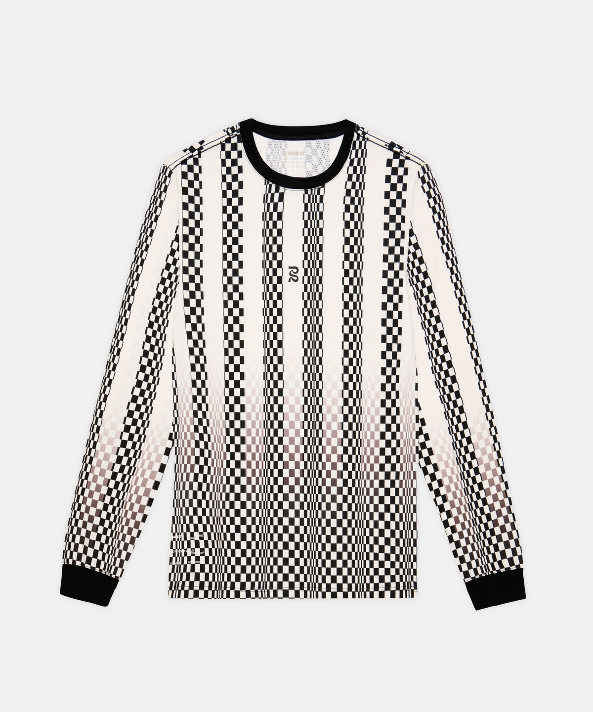 Men's Micromesh™ Long Sleeve - Checkerboard Stripe