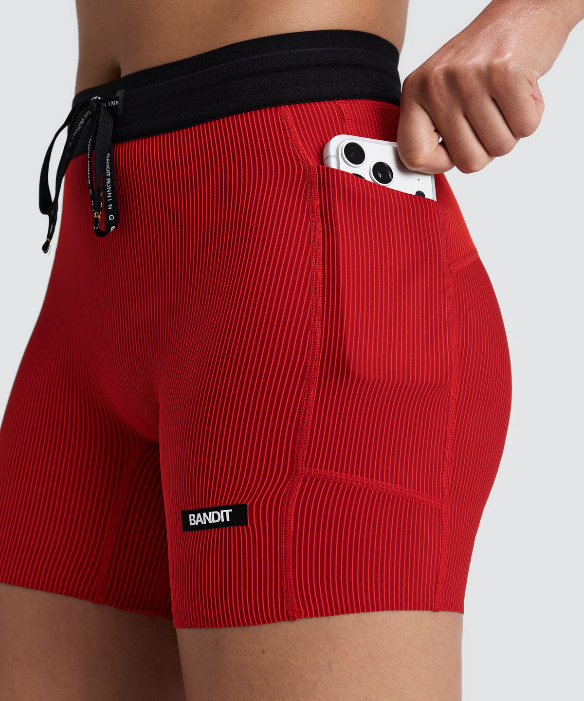 Women's Striped Cadence™ 5" Compression Shorts - Oxide Red / Signal Red