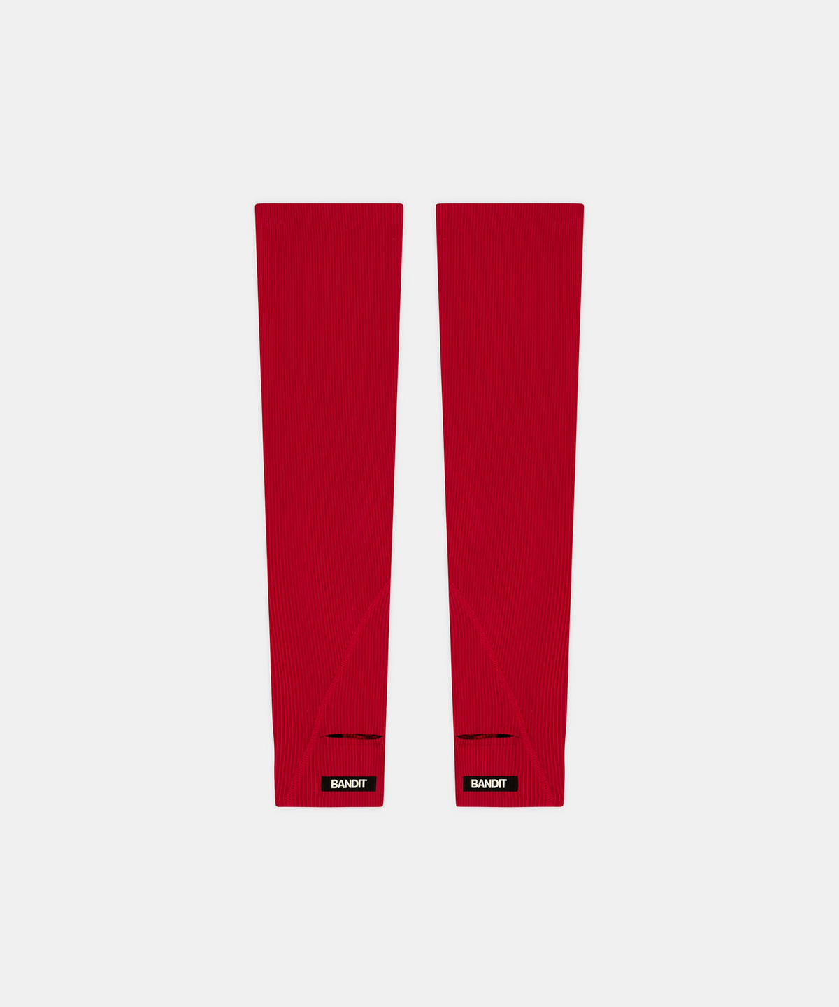 Striped Cadence™ Compression Sleeves - Oxide Red / Signal Red