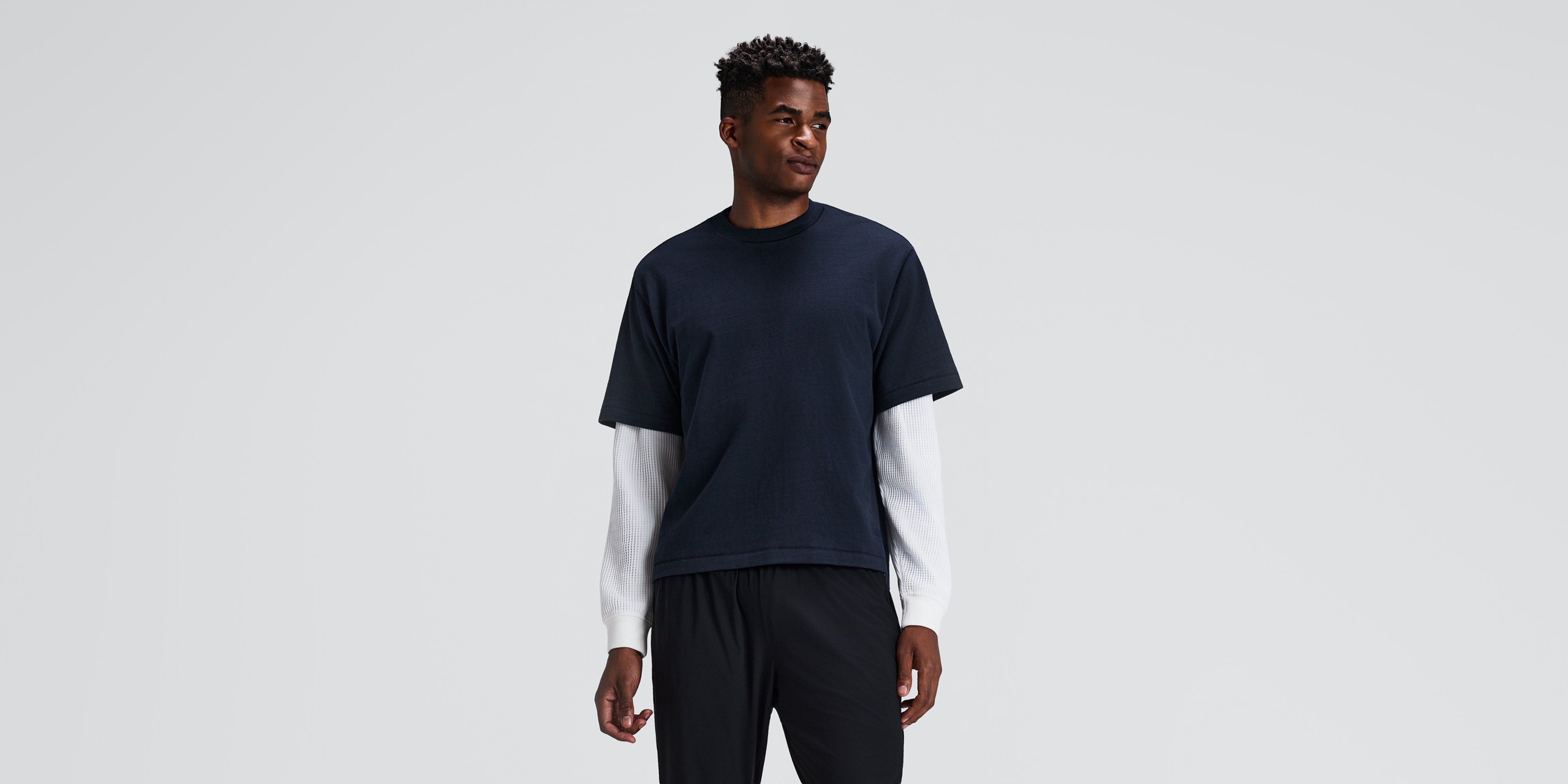 Unisex Heavyweight Cotton Box Tee - NY Navy